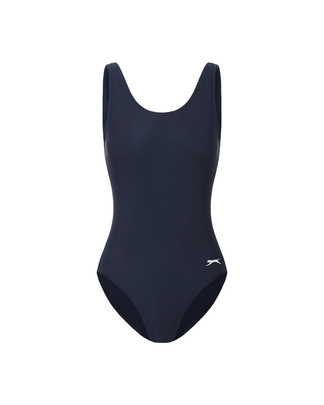 Slazenger 1881 Blue Lycra Xtra Life Basic Swimsuit Ladies