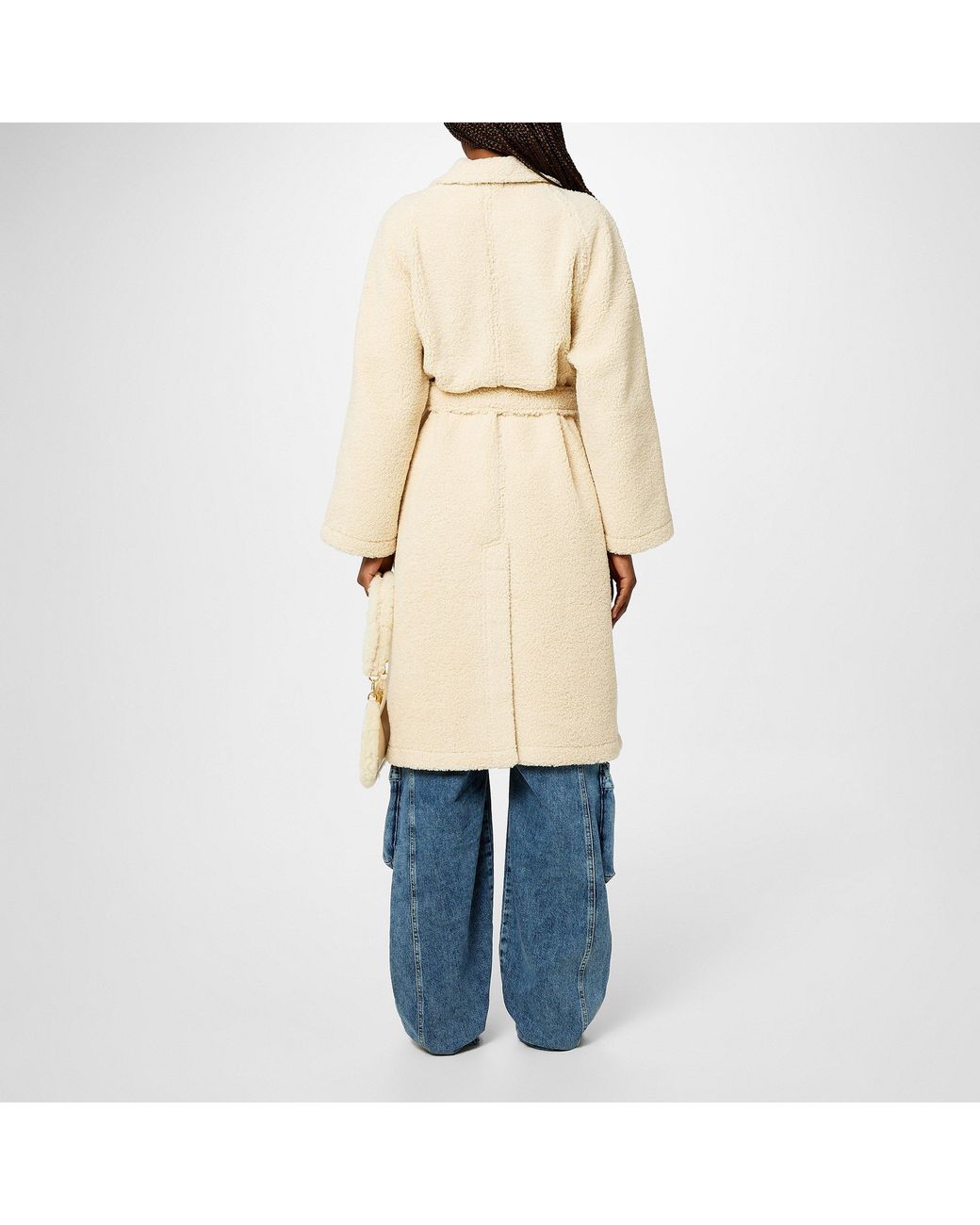 GOOD AMERICAN Natural Soft-Touch Teddy Coat