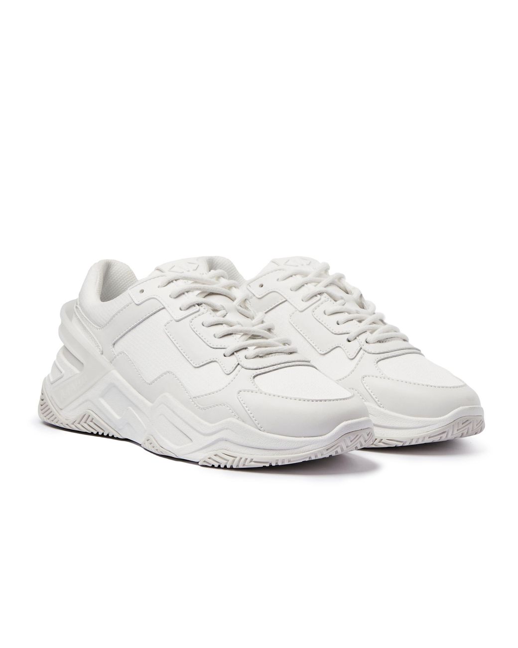 Mallet White Union Chunky Trainers for men