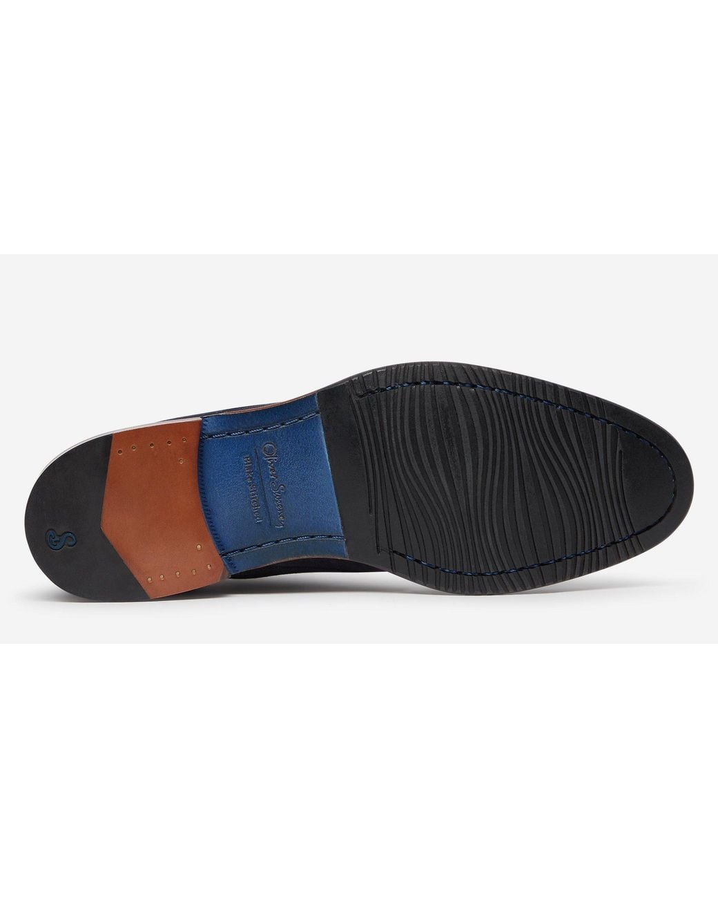 Oliver Sweeney Blue Farleton Suede Chukka Boots for men