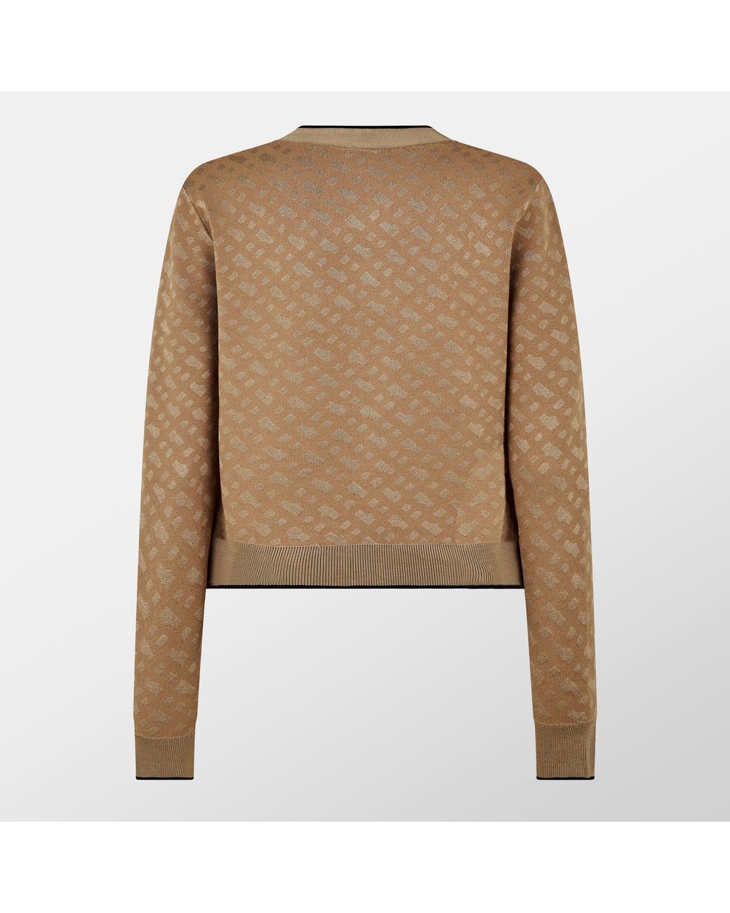 Boss Natural Double-B Monogram Knitted Cardigan