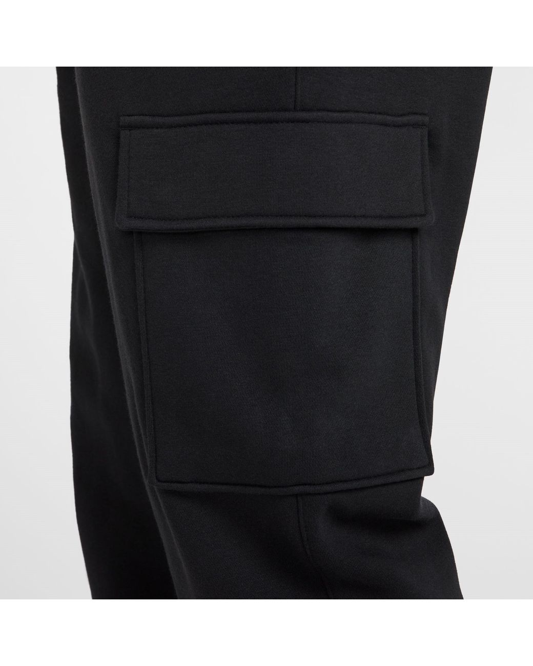 Nike Black Sportswear Club Fleece Cargo Pants for men
