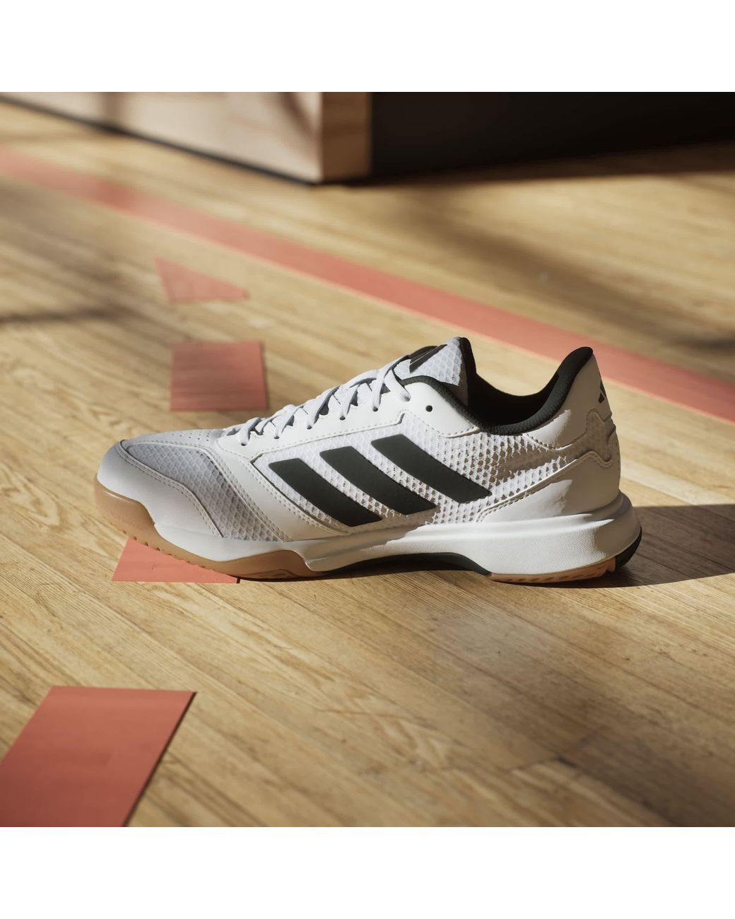 Adidas White Ligra 8 Indoor Shoes for men