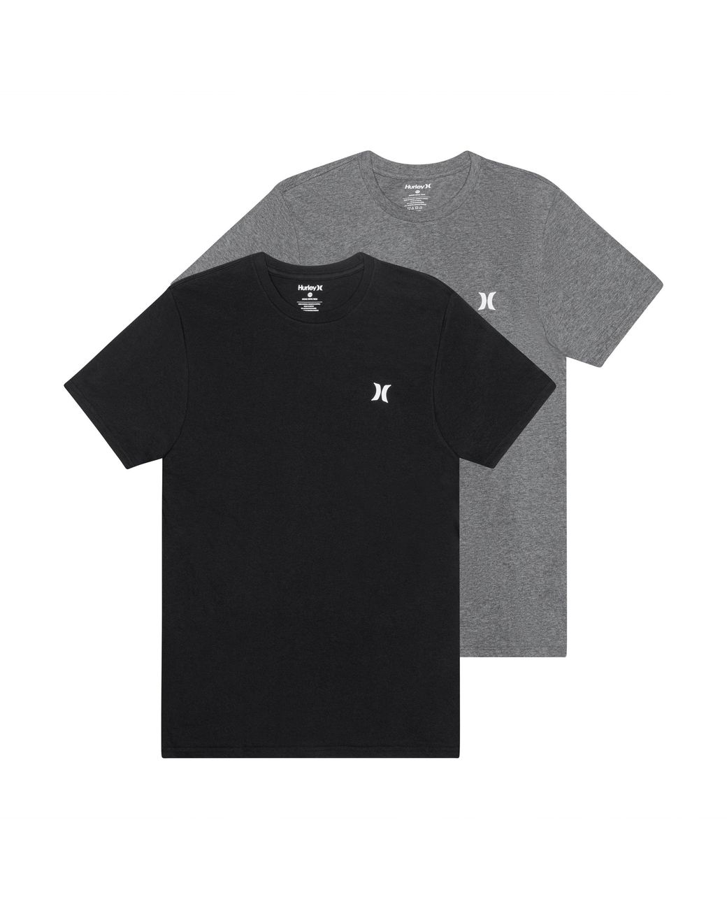 Hurley Black 2Pk Crew T-Shirts for men