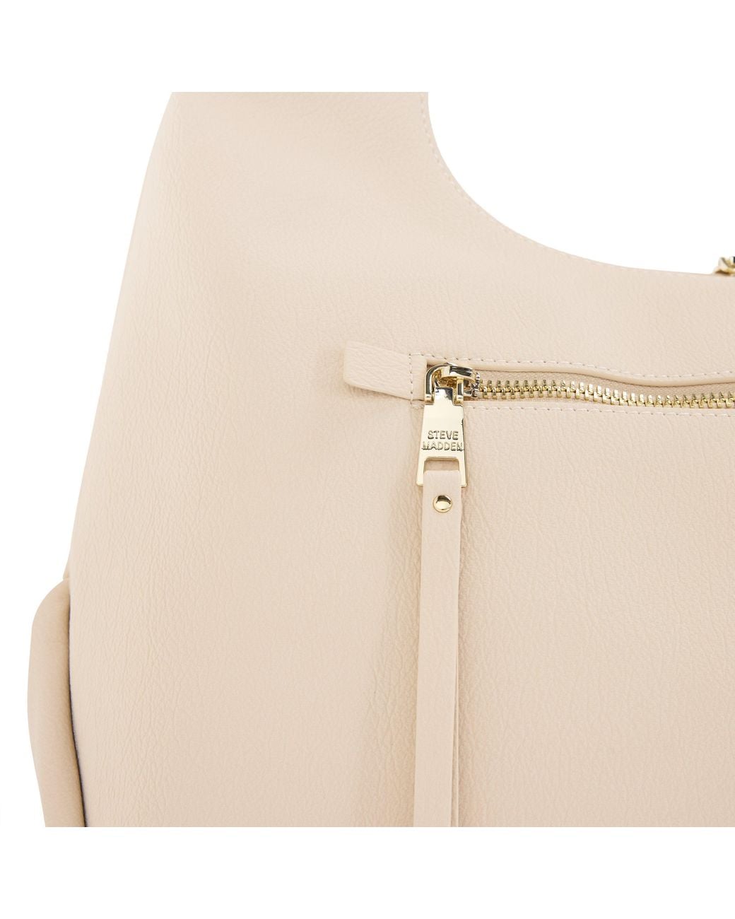 Steve Madden Natural Biva-V Faux Leather Shoulder Bag