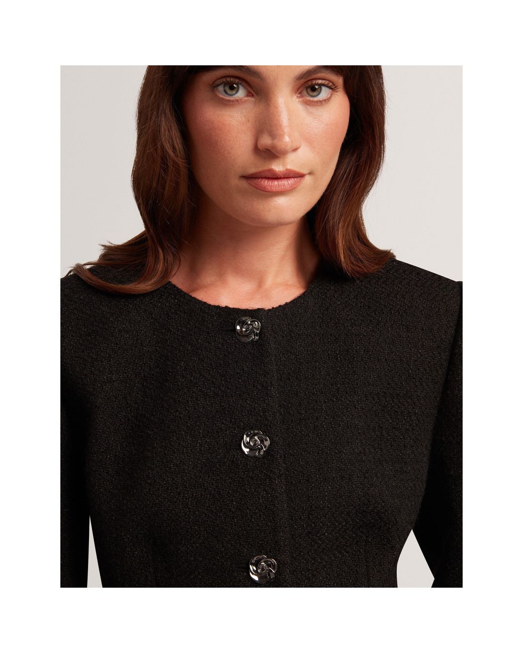 Ted Baker Black Ted Peplum Jacket Ld64