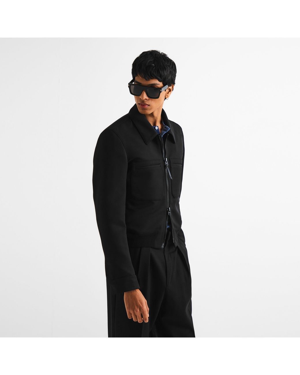 Tom Ford Black Harrington Jacket for men