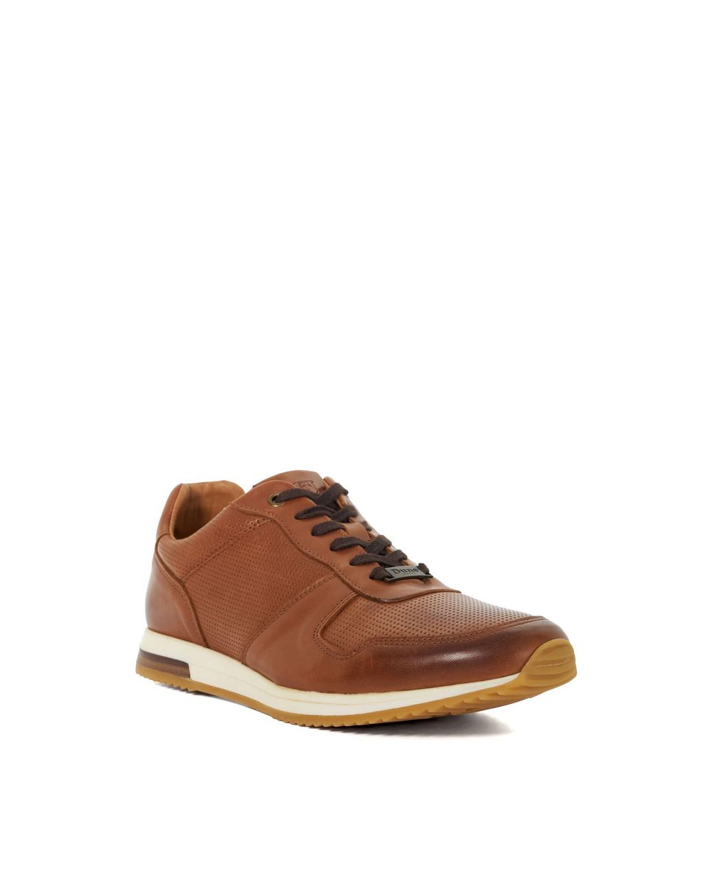 Dune Brown Trilogy Runner Low-Top Trainers for men
