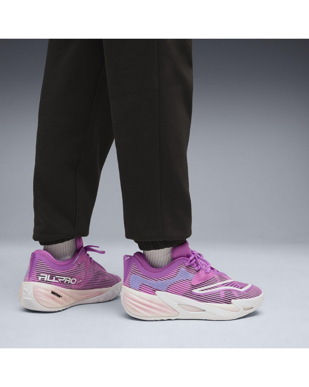 PUMA Purple All Pro Nitro 2 Basketball Trainers for men