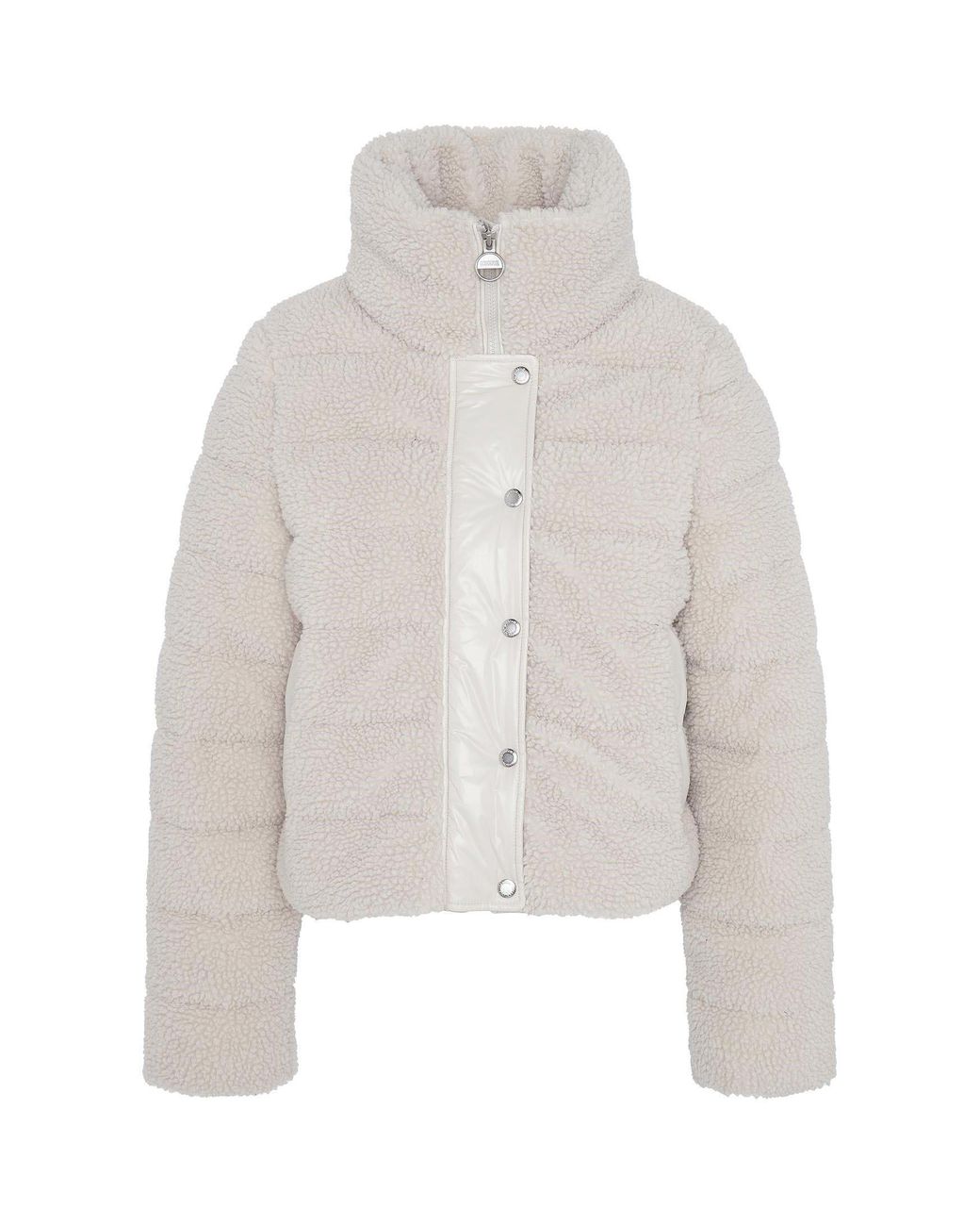 Barbour Gray Fleece Quilted Jacket