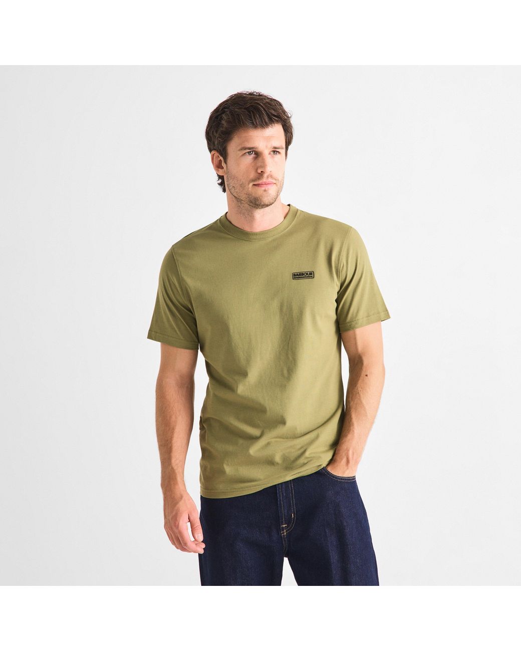 Barbour Green Small Logo T-Shirt for men