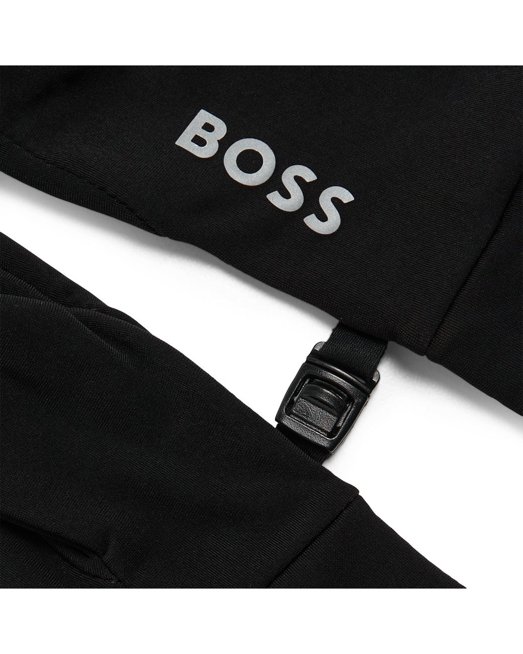 Boss Black Sport Performance Knitted Gloves With Logo Detail (Asport) for men