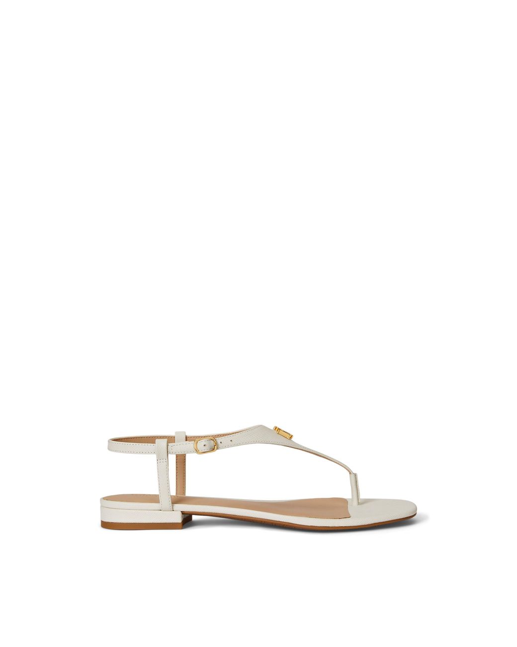 Ralph Lauren Natural Flat Sandals
