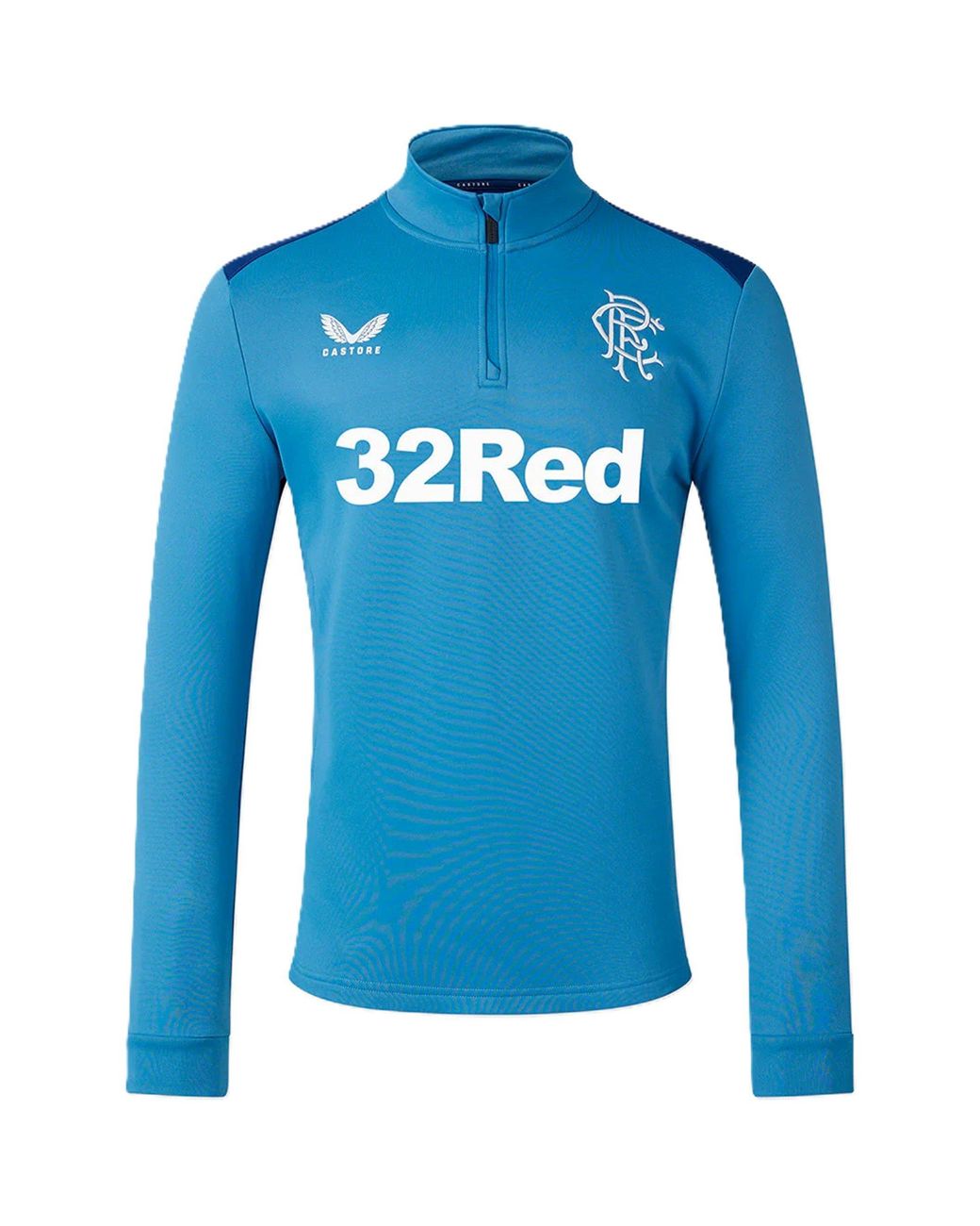 Castore Blue Quarter Zip Fleece for men