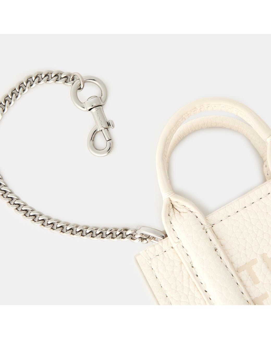 Marc Jacobs White Tote Charm Keyring