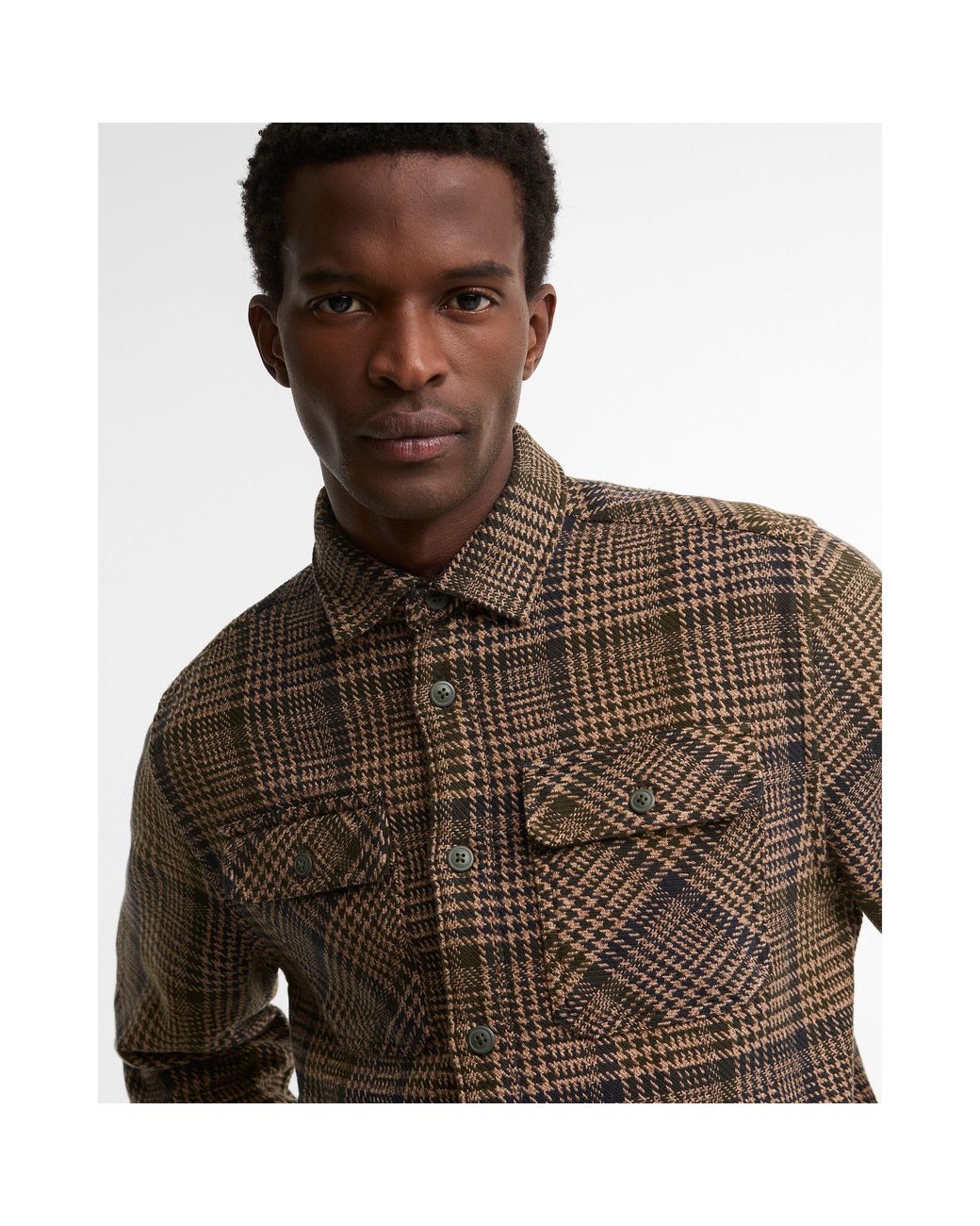 Barbour Green B.Li Milom Overshirt Sn64 for men