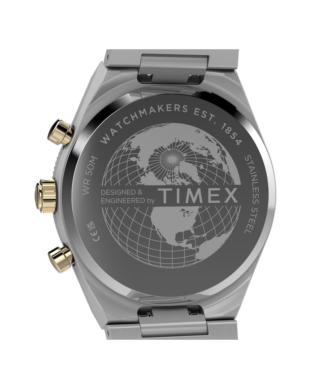 Timex Metallic L Q Chrono Wtc Sn71 for men