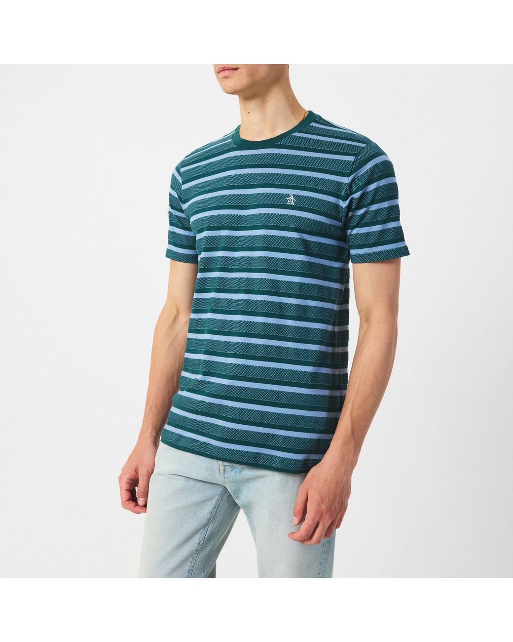 Original Penguin Blue Regular Fit T-Shirt for men