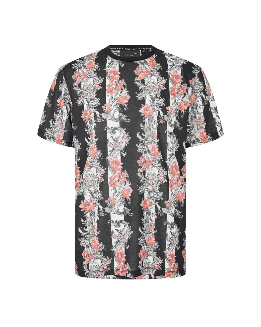 Criminal Damage Blue Chalky Tee T-Shirt for men