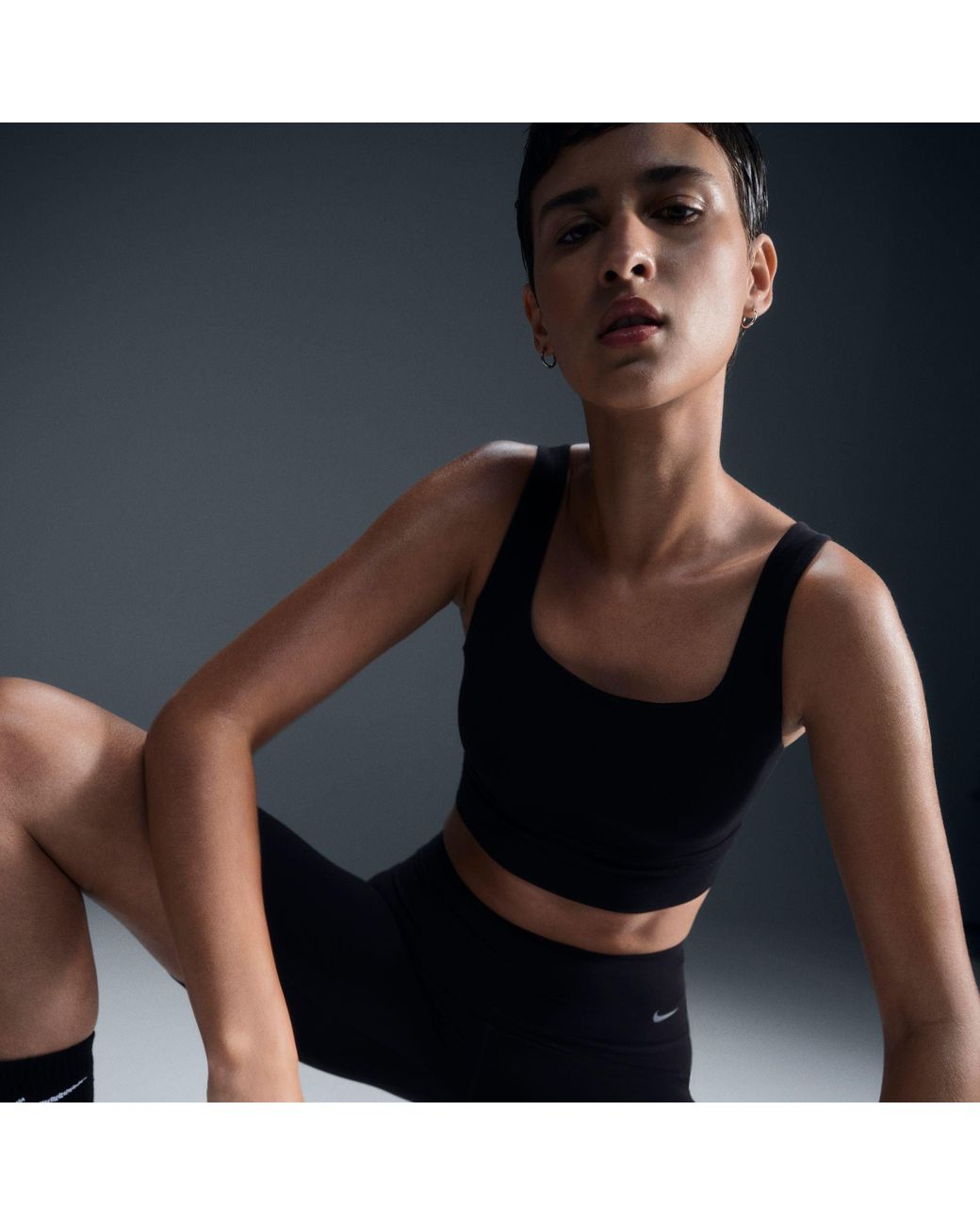 Nike Black Non Wired Medium Impact Sports Bra