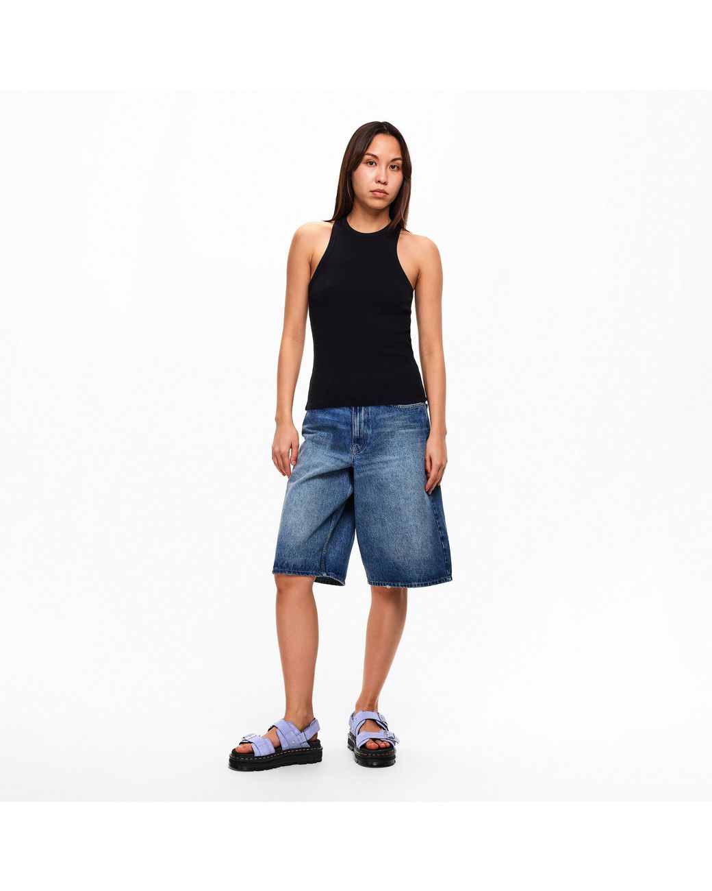 Dr. Martens Blue Zebzag Sandals