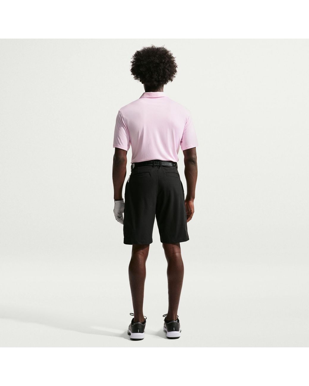 Nike Pink Short Sleeve Performance Polo Shirt for men