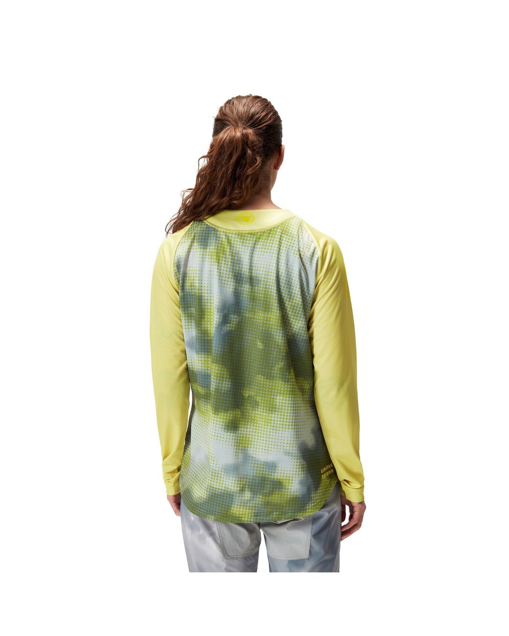 Endura Green Ltd Pixel Cloud Long Sleeve Tee Ladies