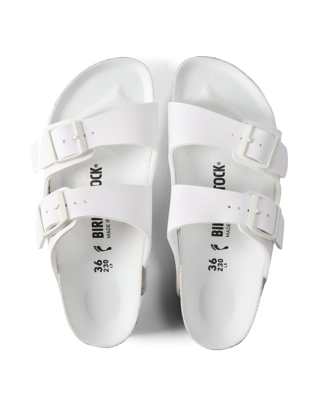 Birkenstock White Bstk Arizona Birk-Flur 64