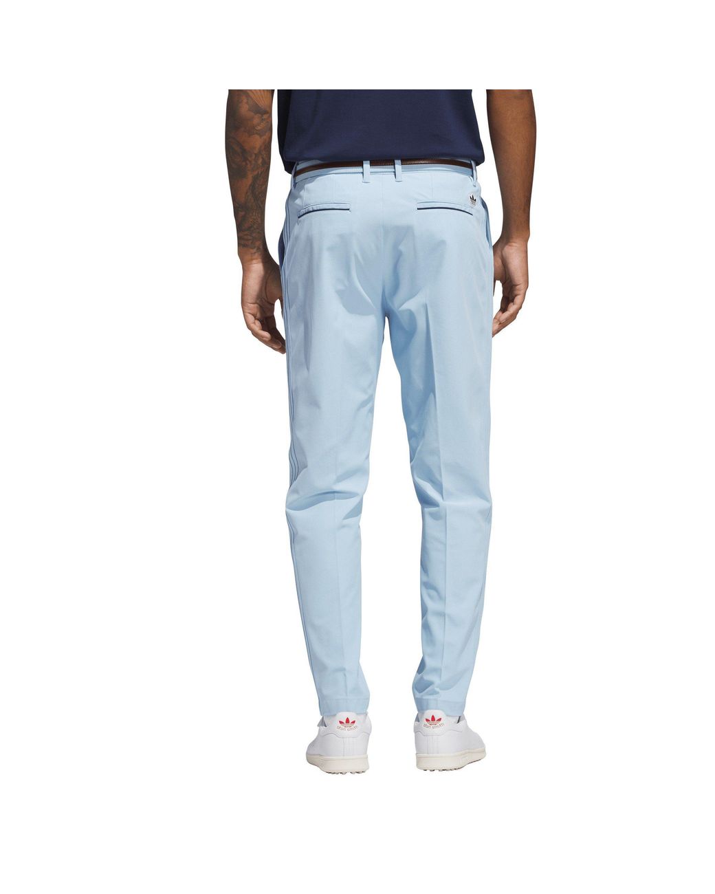Adidas Blue F Pleat Golf Trousers for men