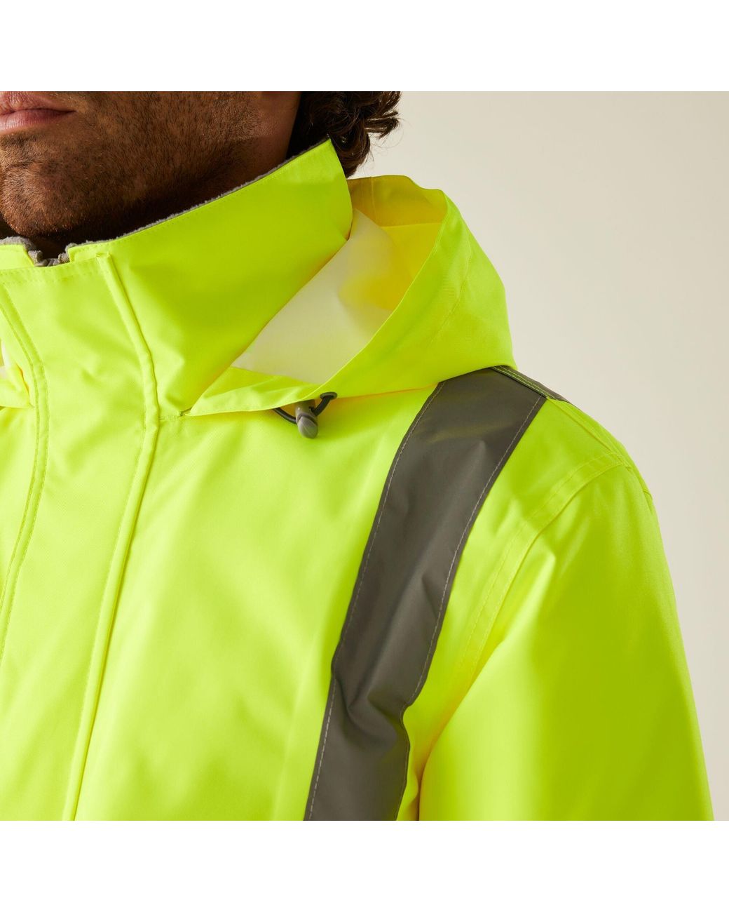 Regatta Green Hi-Vis Pro Dover Parka for men