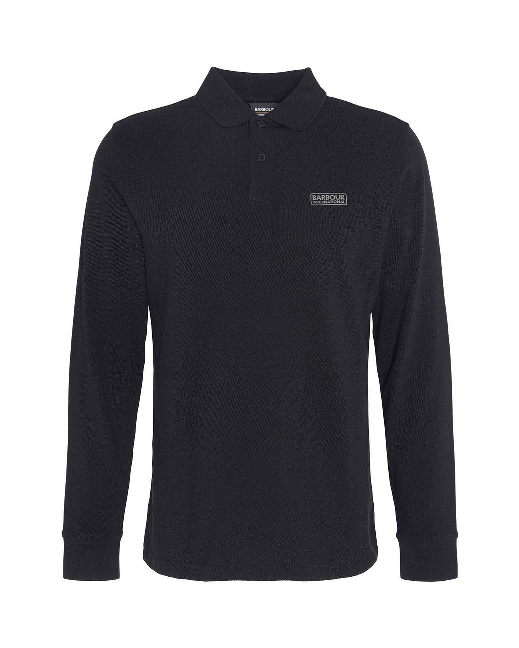 Barbour Blue Long Sleeve Polo Shirt for men