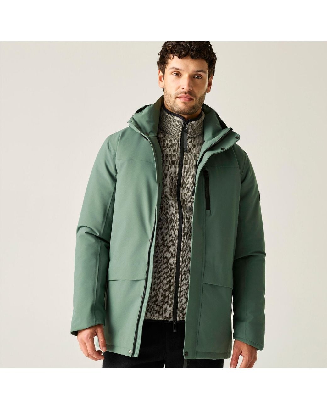 Regatta Green Baylon Waterproof Jacket for men