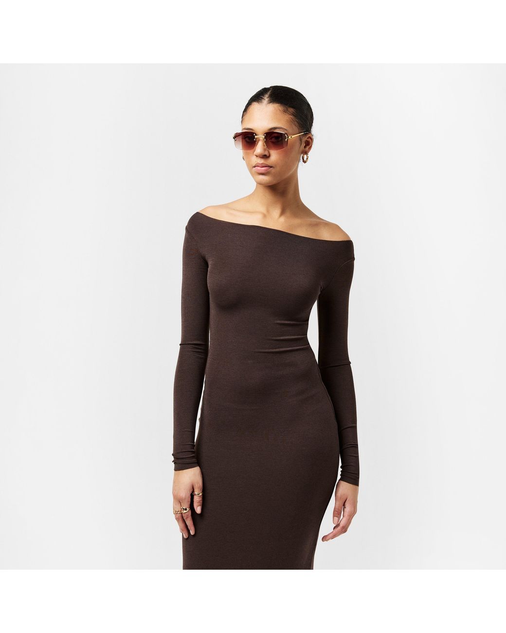 WRSTBHVR Brown Long Maxi Dress