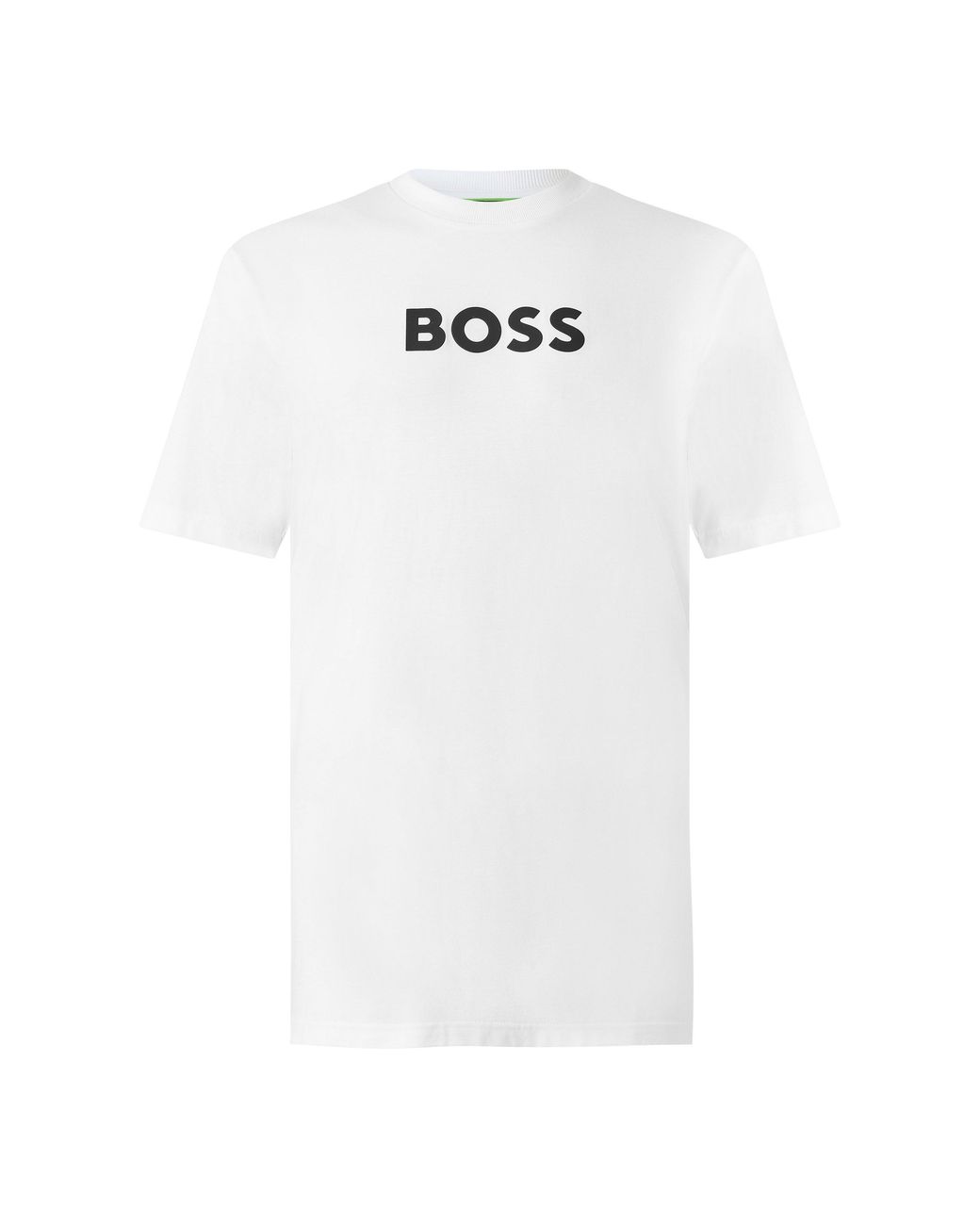 Boss White Ts Logo Cotton Crew-Neck Short-Sleeve T-Shirt for men
