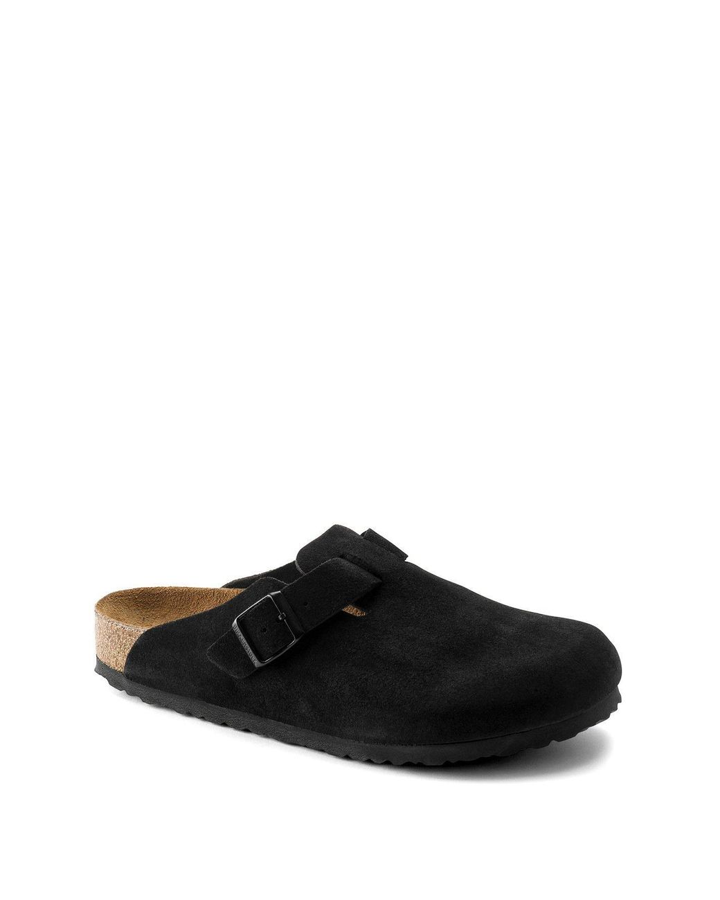 Birkenstock Black Boston Suede for men