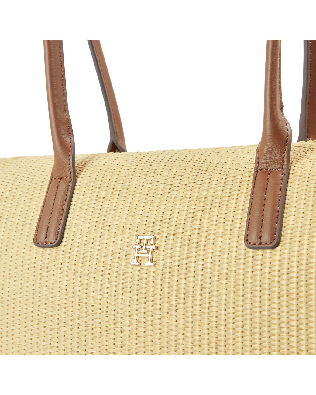 Tommy Hilfiger Yellow Popette Tote Bags