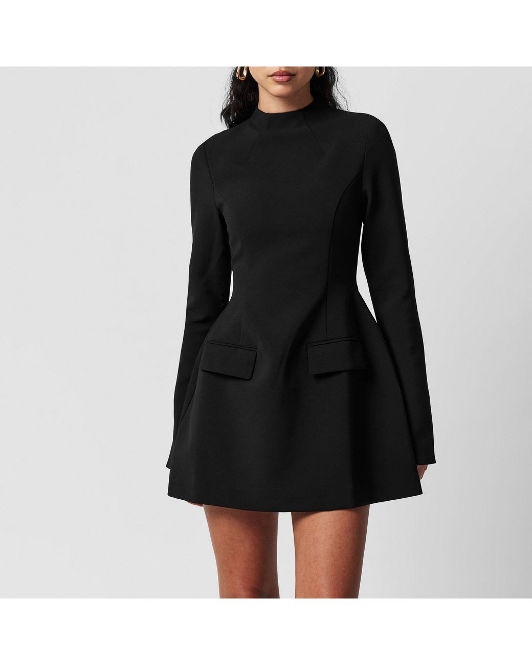 Odd Muse Black Long Sleeve Mini Dress