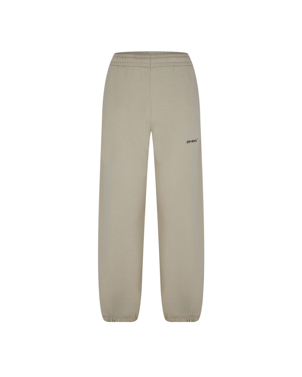 Off-White c/o Virgil Abloh Gray Caravaggio Diagonal Fleece Joggers for men