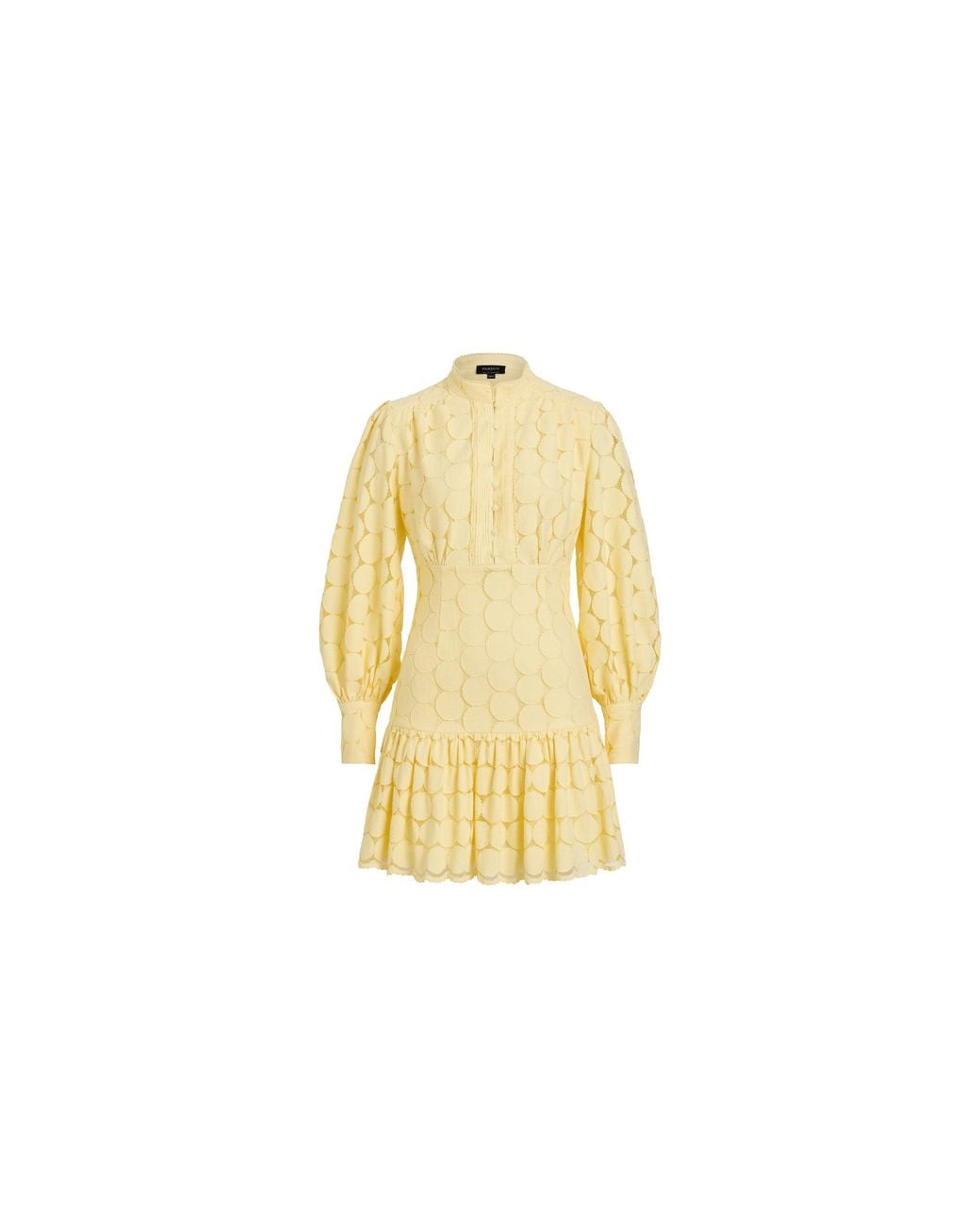 Bardot Metallic Remy Spot Mini Shirt Dress