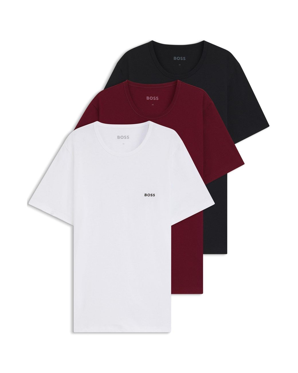 Boss Purple Bodywear 3 Pack Premium Cotton T-Shirts for men