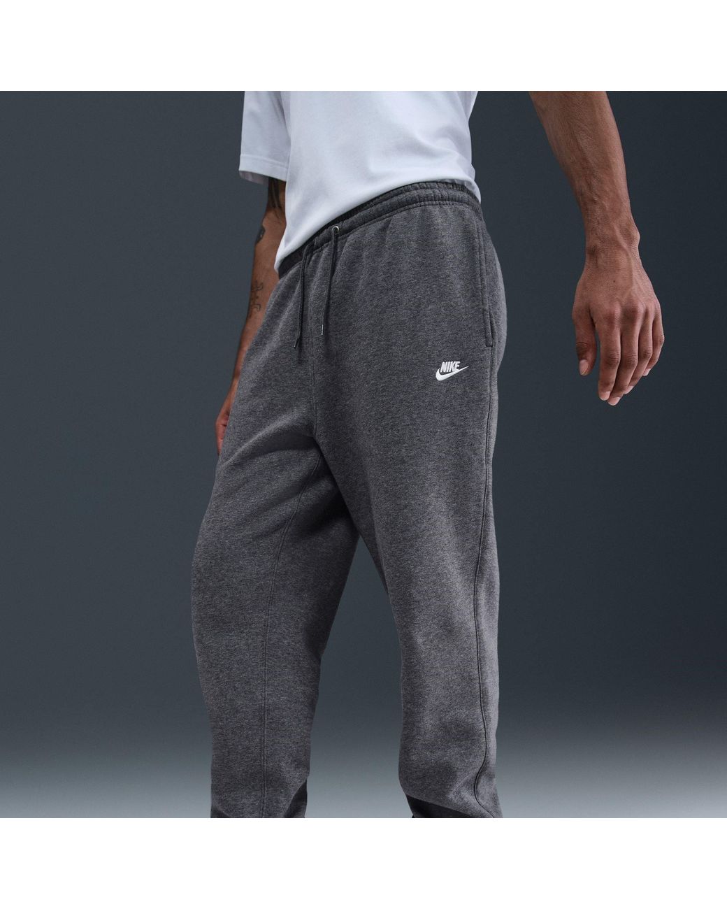 Nike Gray Sportswear Club Fleece Jogging Pants for men