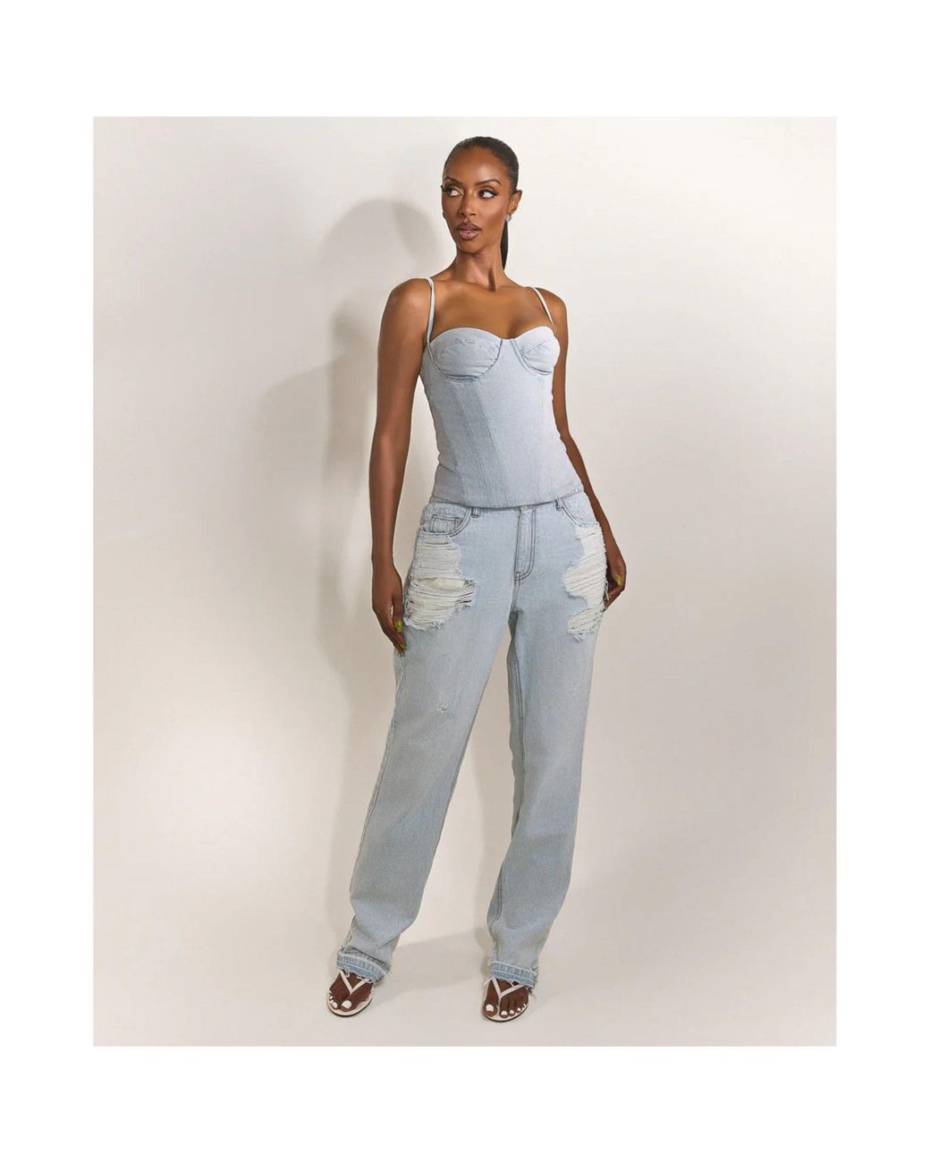 Mars the Label Blue Everly Corset