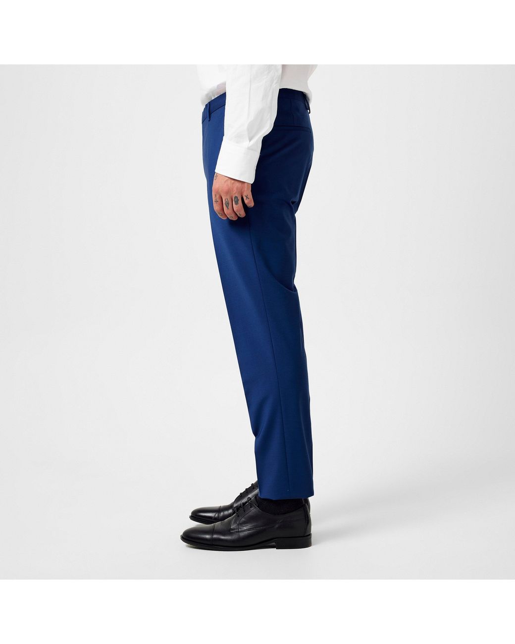 HUGO Blue Hesten Suit Trousers for men
