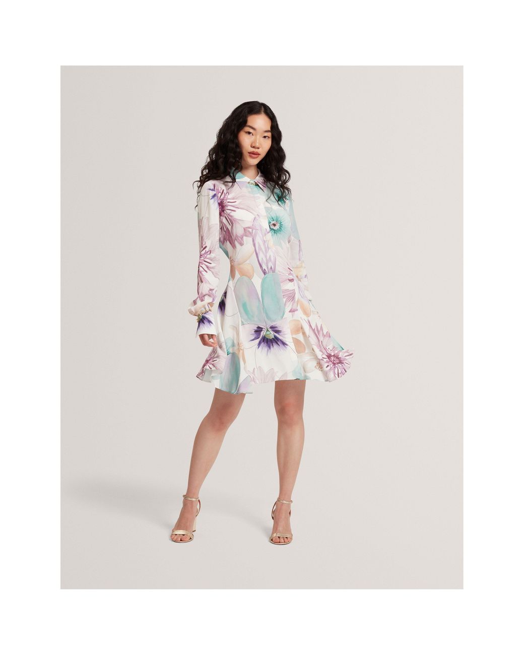 Ted Baker White Mini Shirt Dress
