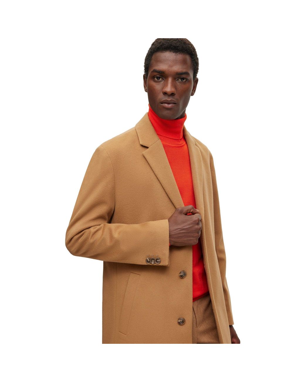 Boss Brown H Hyde C Trench Coat for men