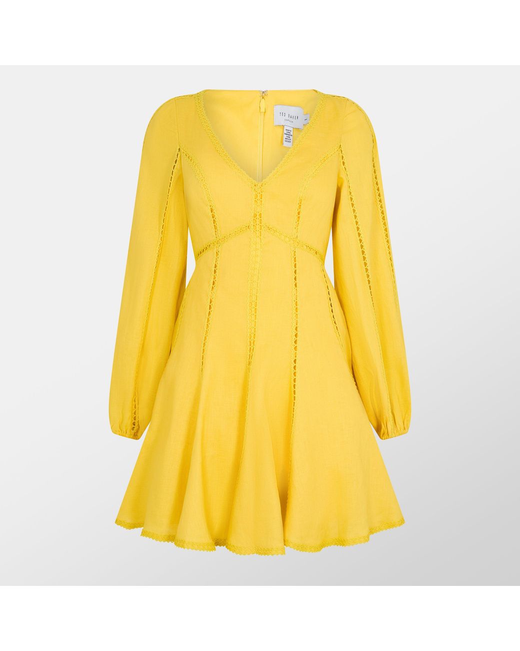 Ted Baker Yellow Emerda Tea Dress
