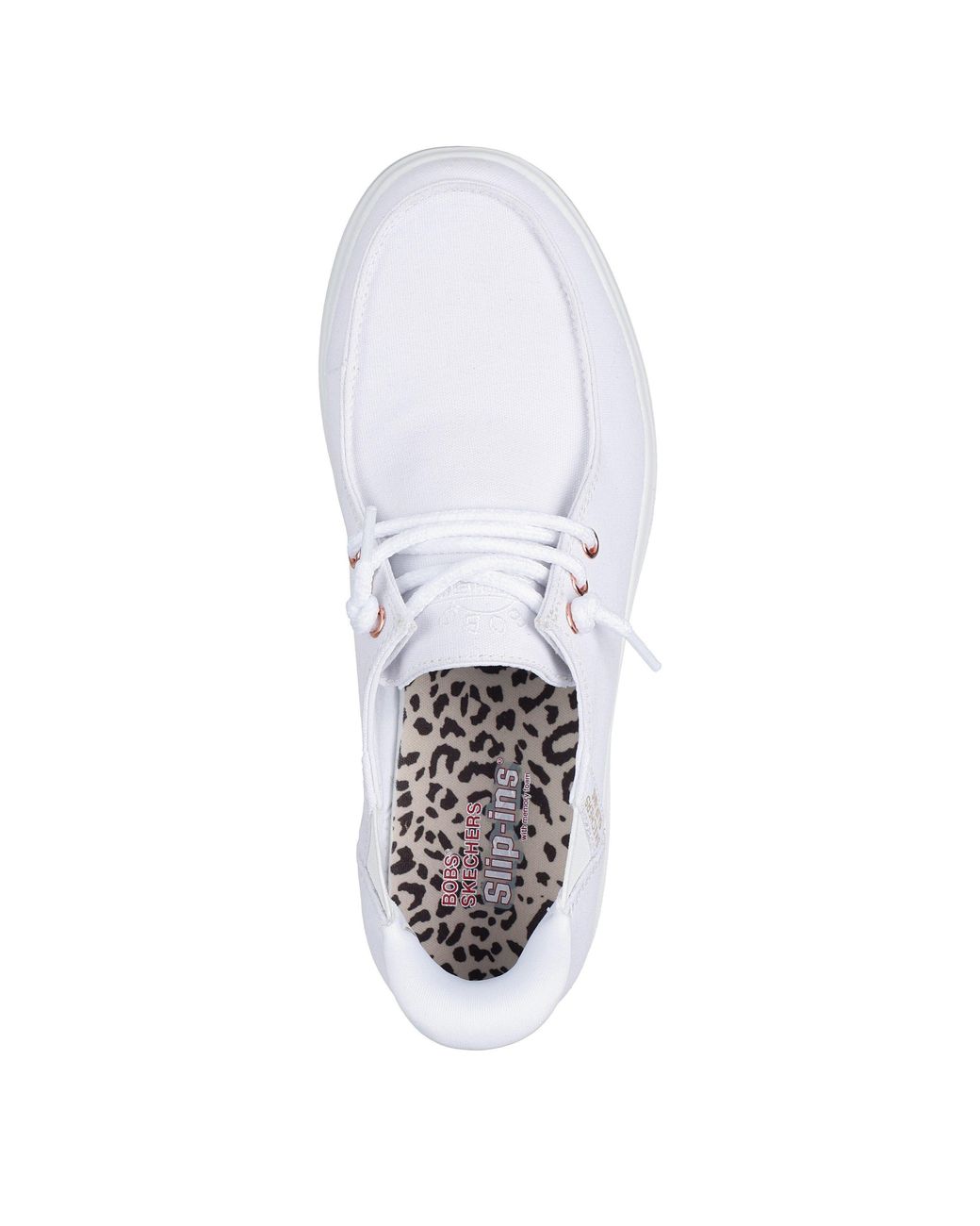 Skechers White Slip On Trainers