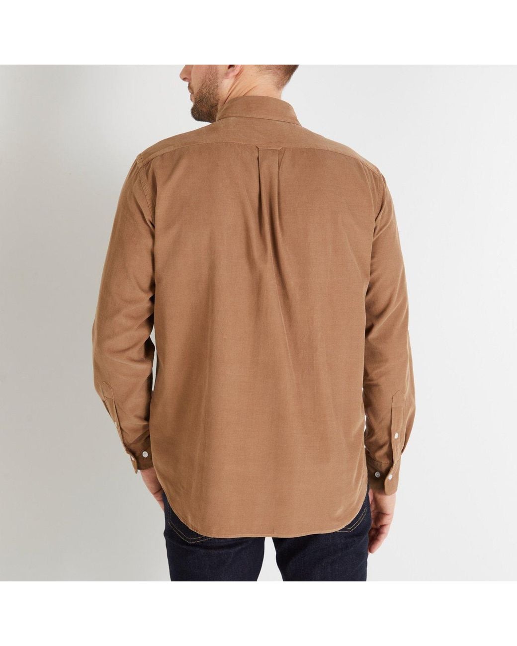 Eden Park Natural Plain Velvet Shirt for men