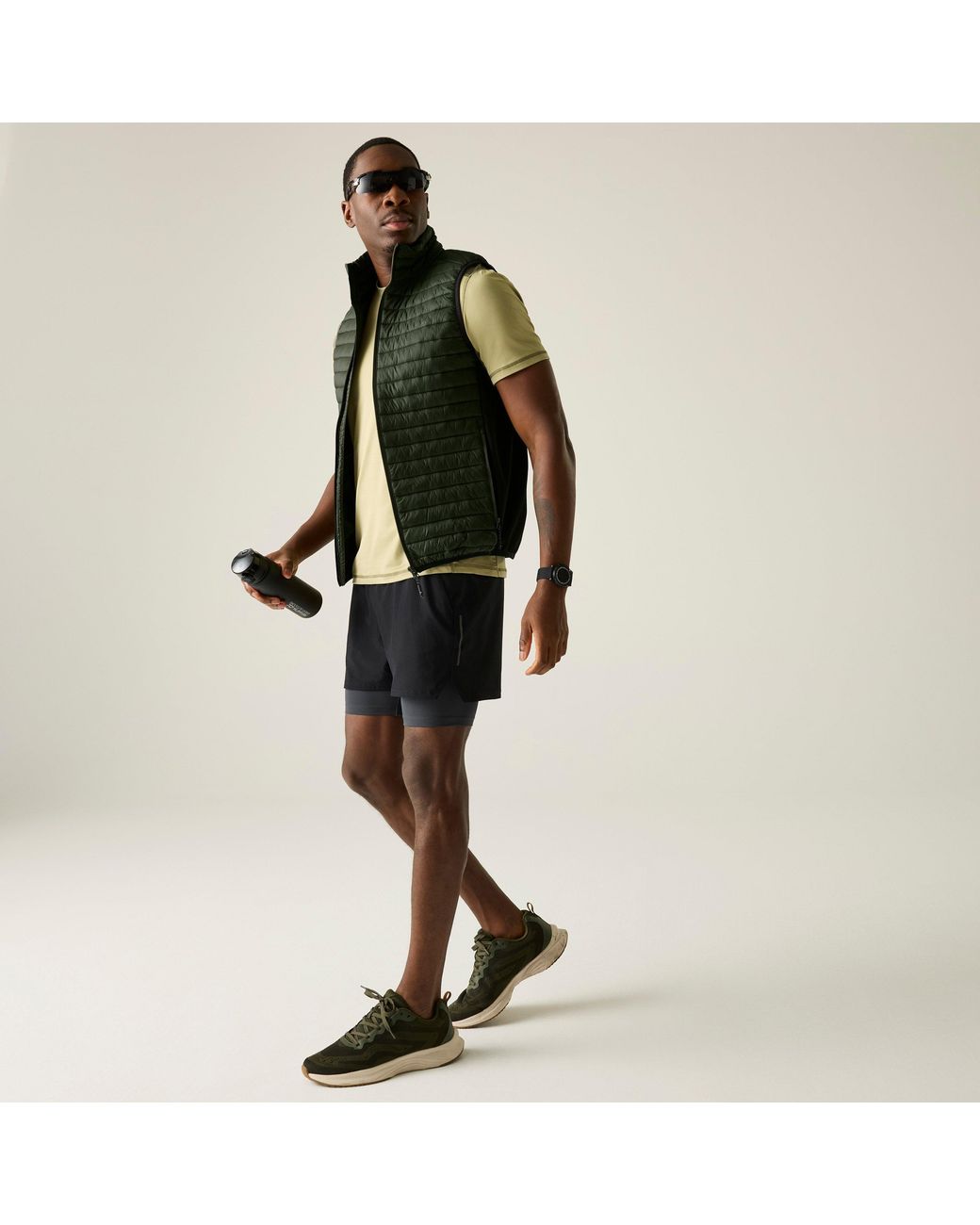 Regatta Green Andreson Hybrid Water-Repellent Bodywarmer for men