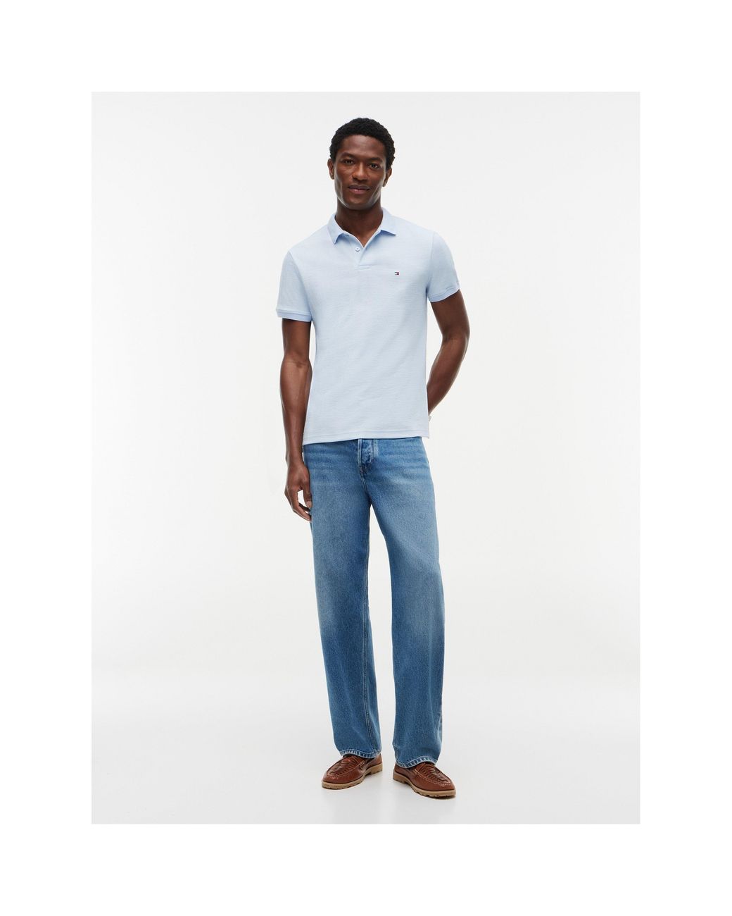 Tommy Hilfiger Blue Short Sleeve Polo Shirt for men